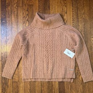 Carve Designs Wyatt Cowl Neck Sweater, NWT, Medium, Camel color